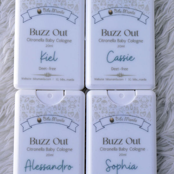 Buzz Out! Personalized FDA-approved Citronella Baby Cologne