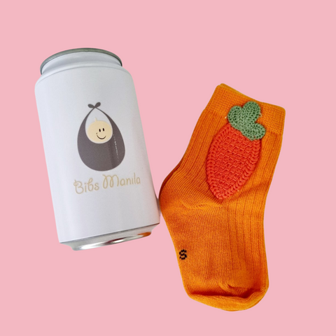 Crunchy Carrot Tiny Toe Socks