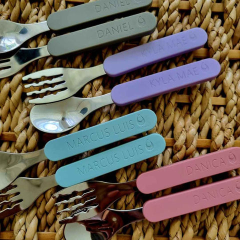 Bibs Manila Petite Palate Custom Spoon and Fork