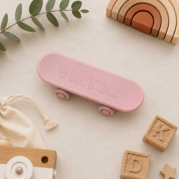 Roll & Chew Personalized Silicone Skateboard Teether