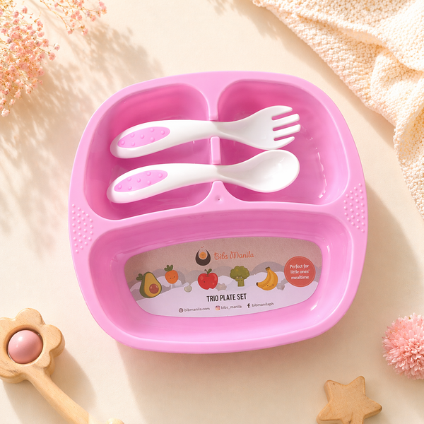 Trio Plate Set with spoon and fork