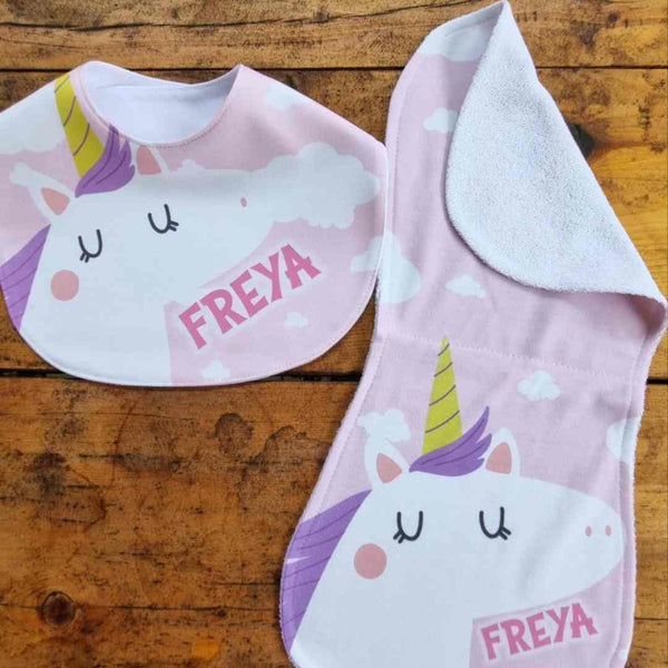 Personalized Burp and Bib Buddy Set
