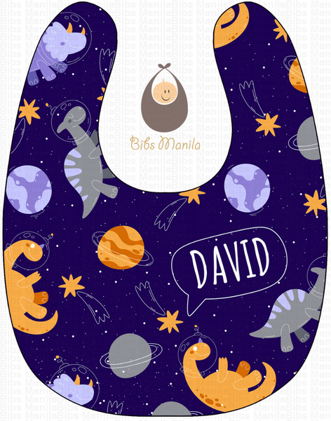 Dinosaur Space Bibs