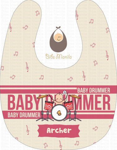 Baby Drummer Bibs