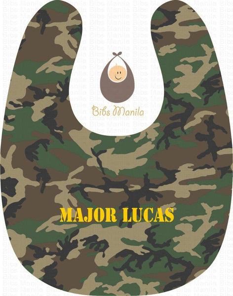 Baby Soldier Personalized Baby Bib