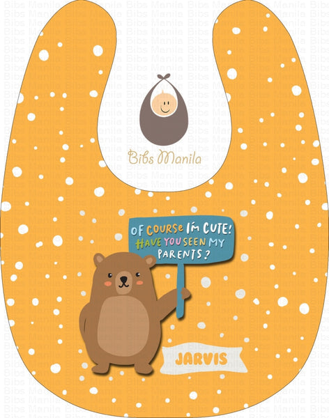 Cute Parent Bears Yellow / With Snow Bibs