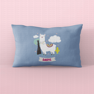 Daryl ( Blue) Little Snooze Personalized Pillow Tiny (9.5 X 7.5 Inches)