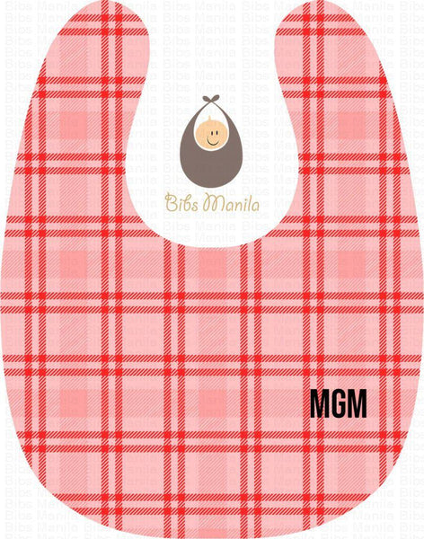 Ginghams Checkered Plaid Red Bibs
