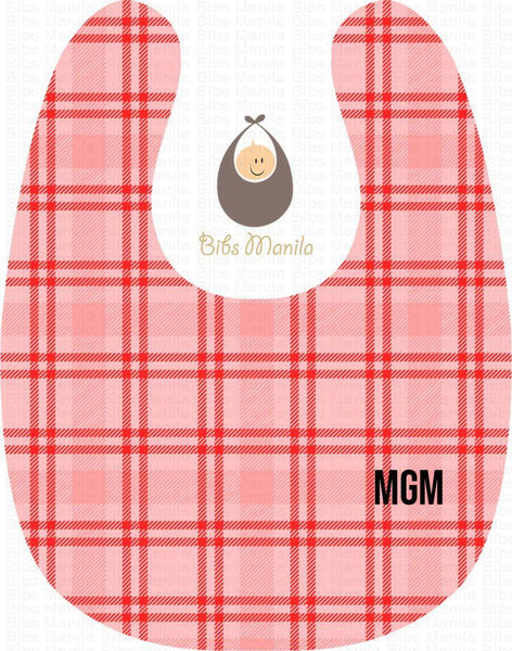 Ginghams Checkered Plaid Red Bibs