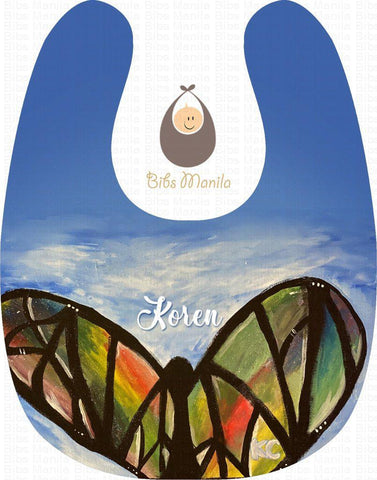 Hand-Painted Bib 13: Stained Glass Sky Bibs