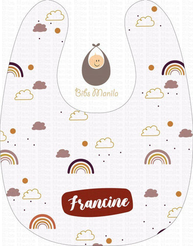 Rainbows And Clouds Bibs