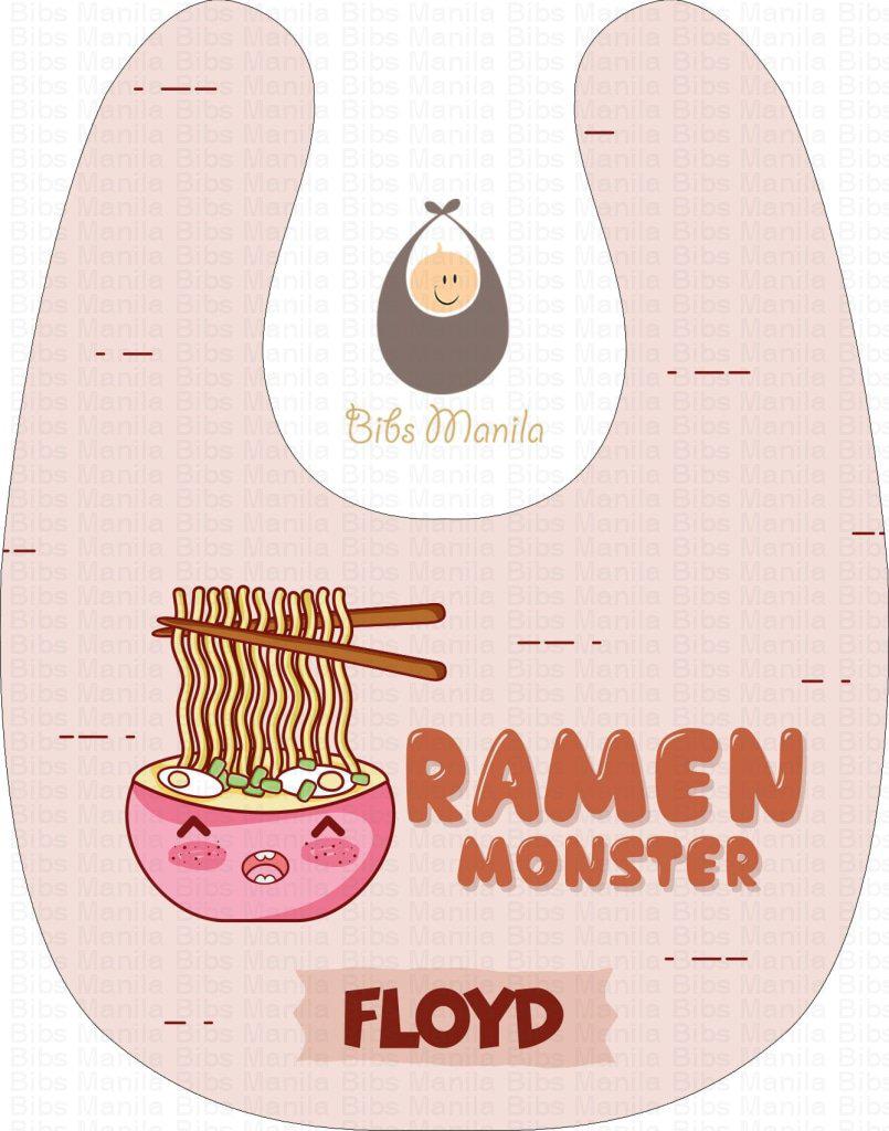 Ramen Monster Bibs