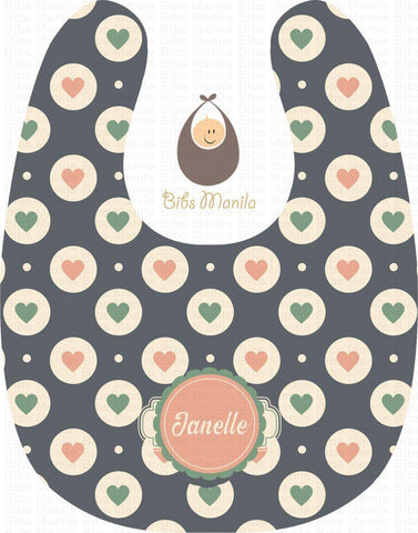 Retro Hearts Bibs