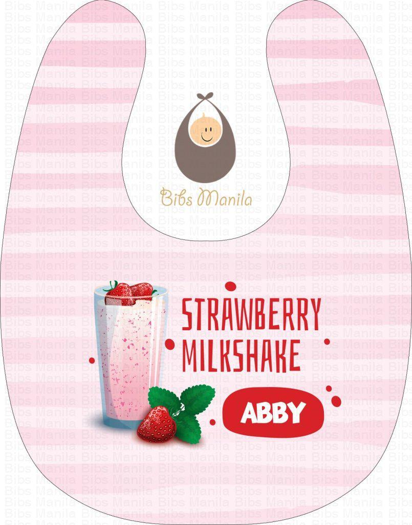 Strawberry Milkshake Bibs
