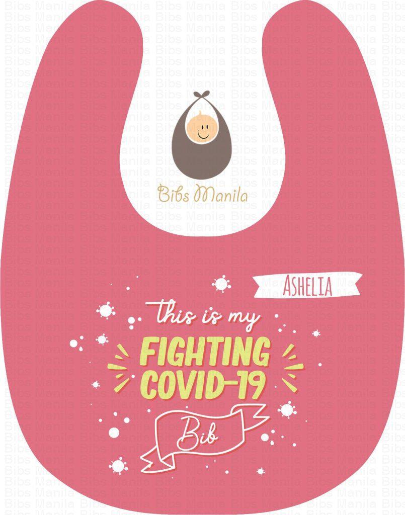 This is my fighting covid 19 Personalized Baby Bib